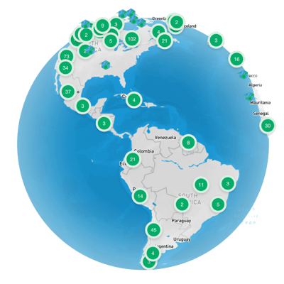 Colombia Globe