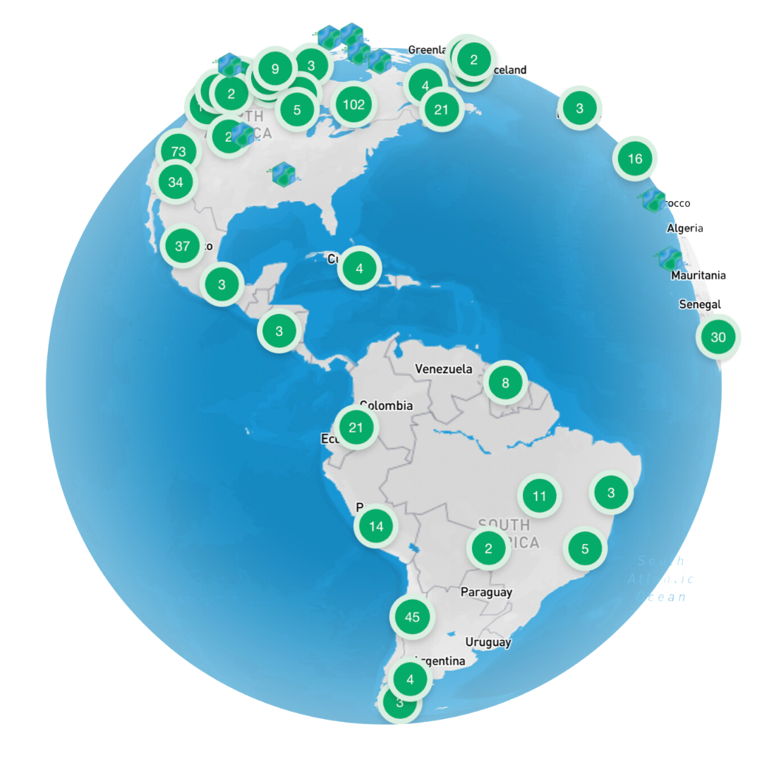 Colombia Globe